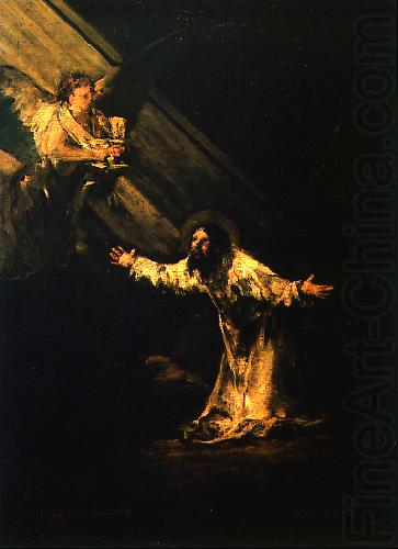Jesus en el huerto de los olivos o Cristo en el huerto de los olivos., Francisco de Goya